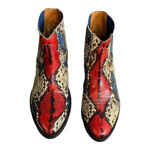 #113 GOLDEN GOOSE Snakeskin Booties